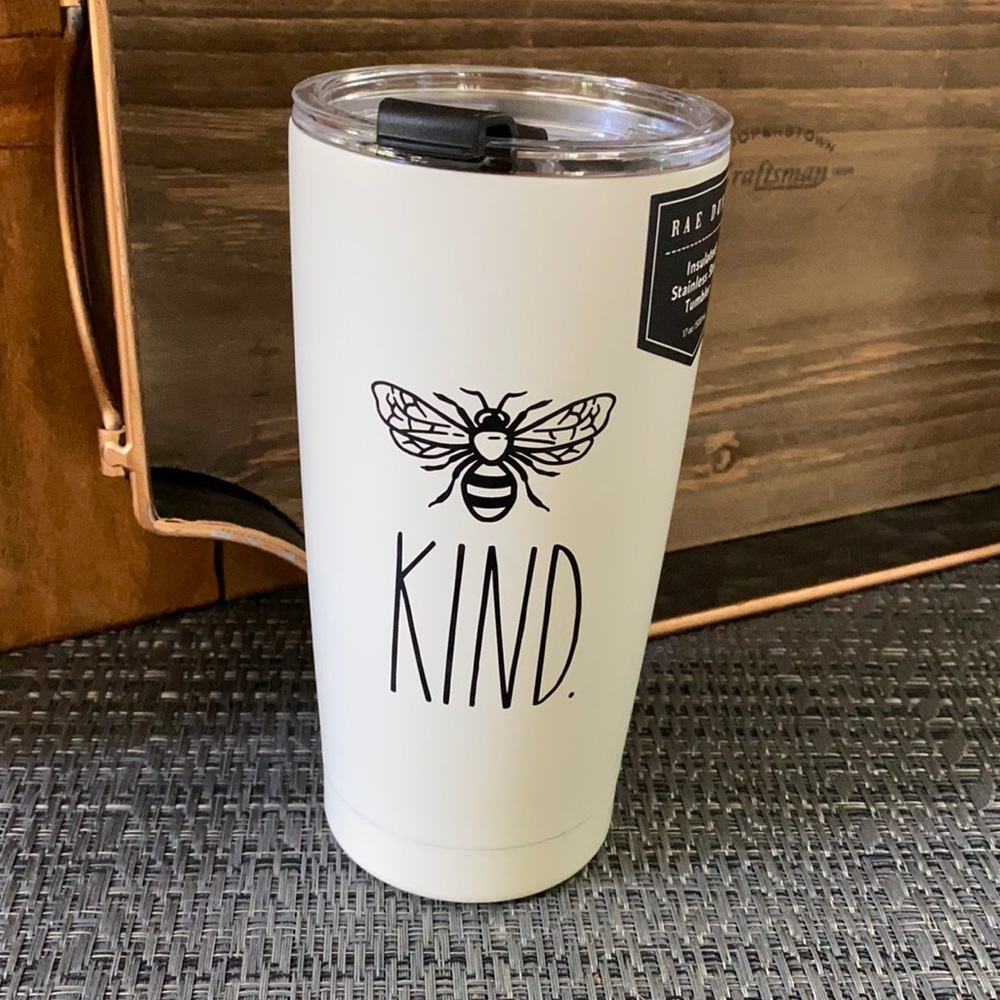 SALE!!  RAE DUNN 🐝 KIND Coffee Tumbler 17oz
